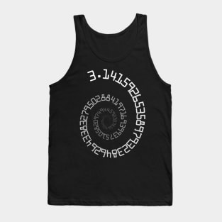 PI Spiral 004 White to Black Tank Top